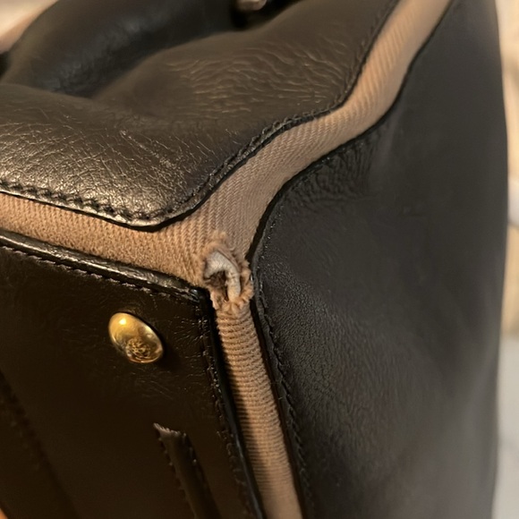 YSL Leather & Canvas Muse Two Handbag - Picture 10 of 12